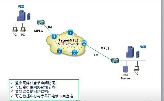 天津-德国MPLS VPN拓扑案例